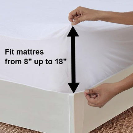 MR24 100% Organic Cotton King Size Bed Sheets Set | Draps King Coton Biologique 350 Fils