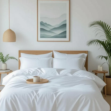 White Queen Sheets 100% Cotton – 600 Thread Count, Deep Pocket Sheets 17 Inch,