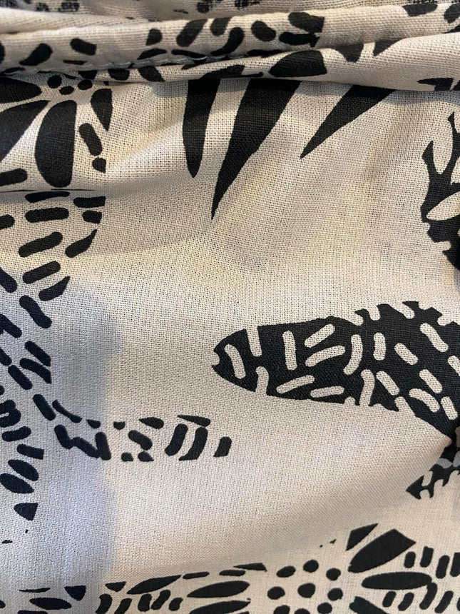 Queen Cotton Bed Sheets – 100% Cotton 4-Piece Botanical Leaf Print Set,