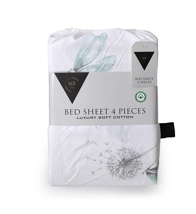 Dragonfly Breeze 100% Cotton Queen Sheets Set – 600 Thread Count
