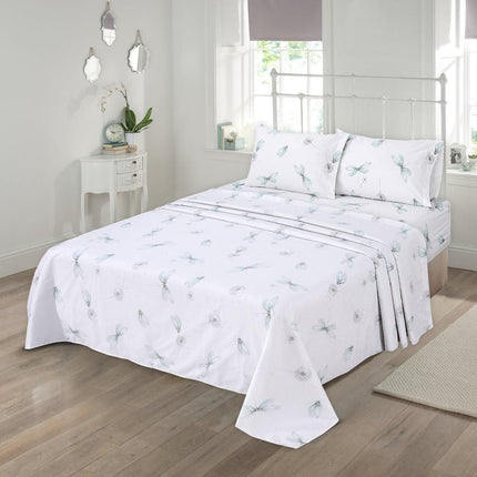 Dragonfly Breeze 100% Cotton Queen Sheets Set – 600 Thread Count