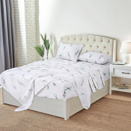 Dragonfly Breeze 100% Cotton Queen Sheets Set – 600 Thread Count