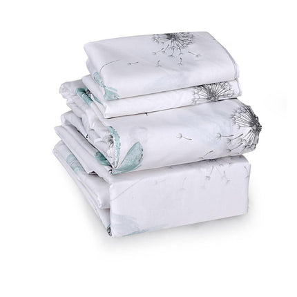 Dragonfly Breeze 100% Cotton Queen Sheets Set – 600 Thread Count